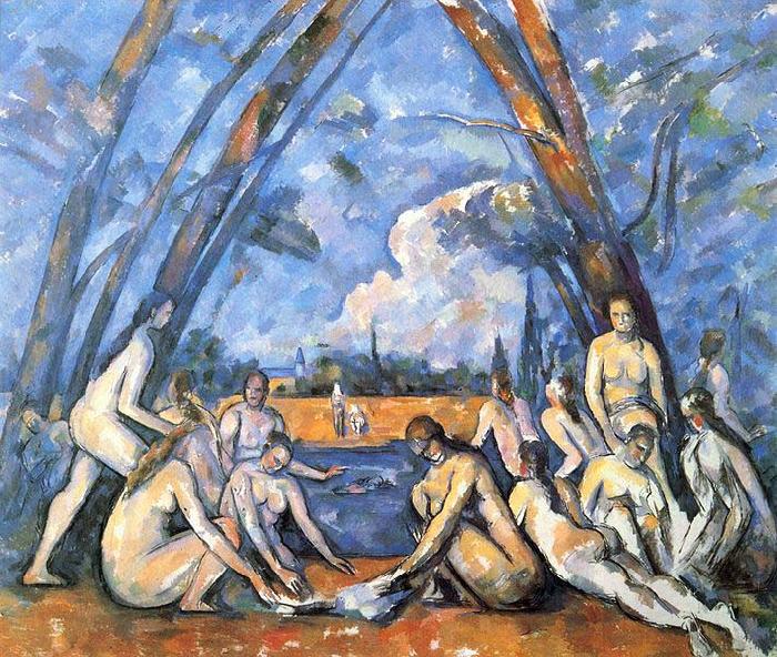 Paul Cezanne Les Grandes Baigneuses oil painting image